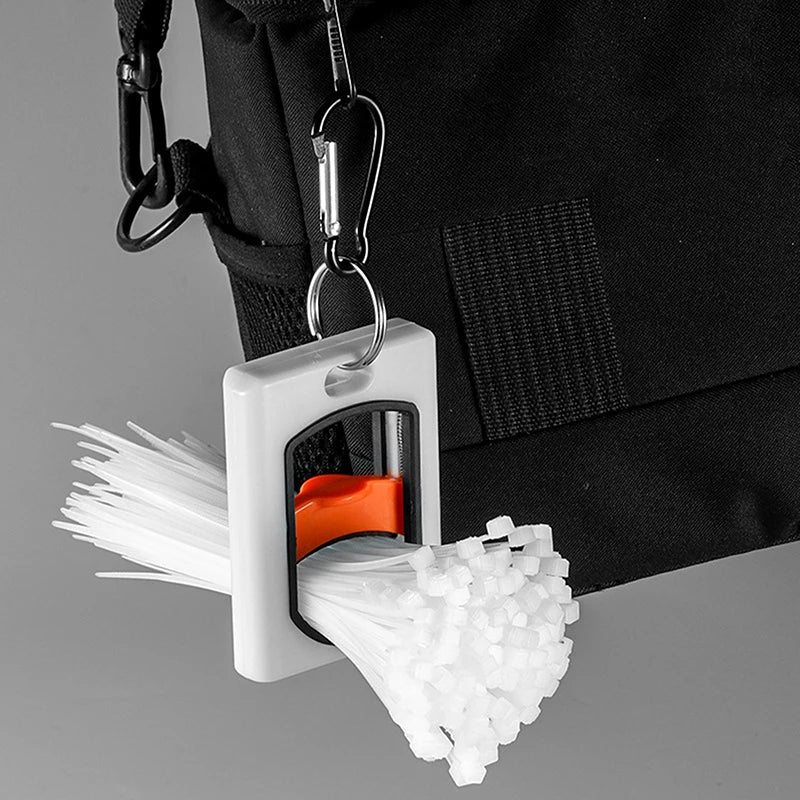 Fluorescent Square Cable Tie Organizer | Portable Storage Cable Tie Organizer Axl