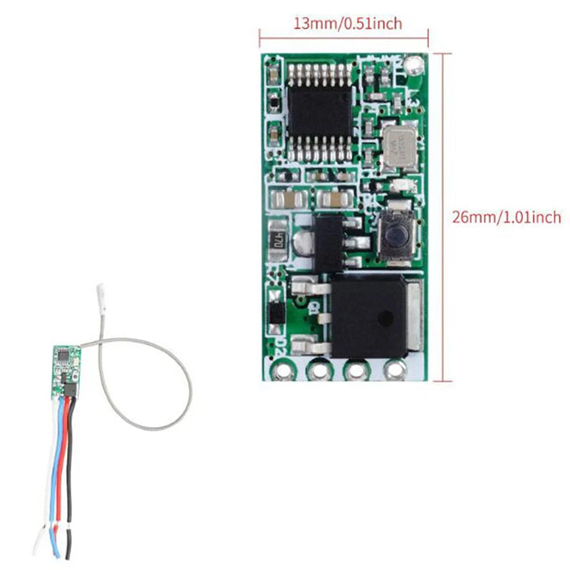 433MHz RF Relay Receiver Module – 1CH Wireless Light Switch RF Relay Receiver Axl