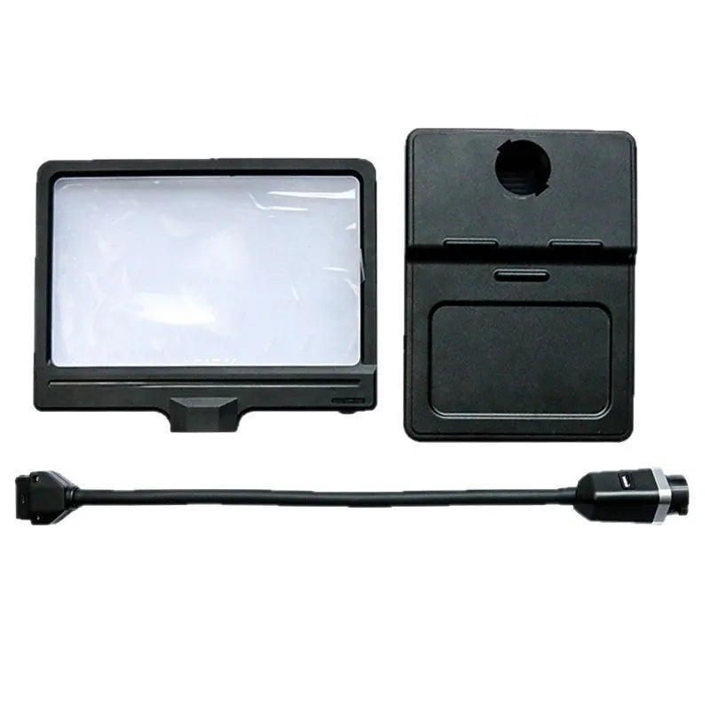 Fresnel Desktop Magnifier with Phone Holder & Charging Desktop Magnifier Axl black