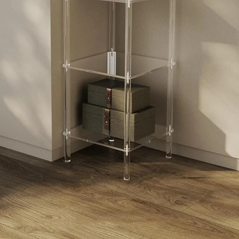 Acrylic 3-Tier Storage Rack – Clear Transparent Organizer Acrylic Storage Rack Axl