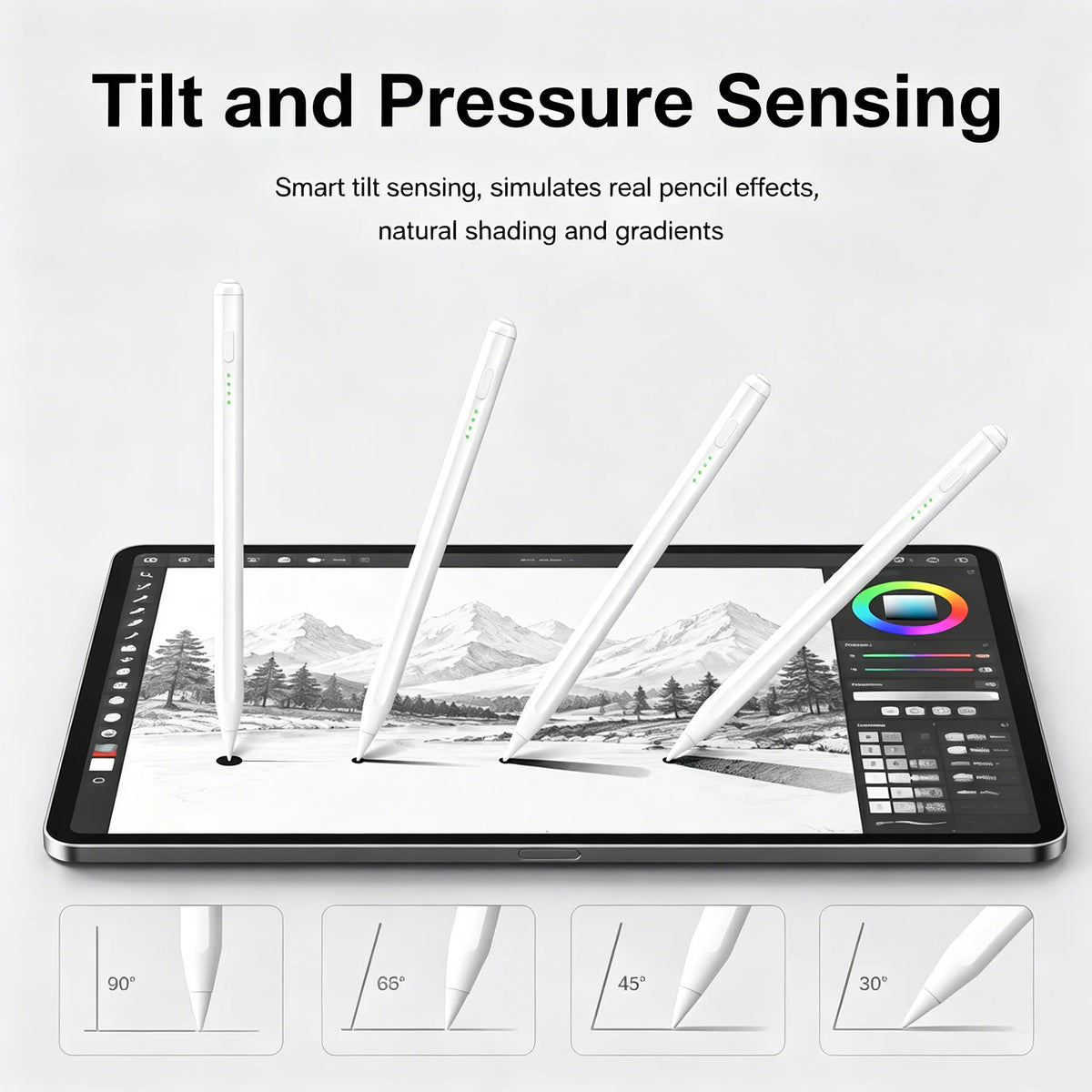 iPad Stylus Pen – Tilt, Palm Rejection & Magnetic Charging iPad Stylus Pen Axl
