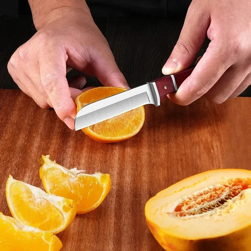 PLYS Stainless Steel Peeler Knife with Wood Handle | 16cm Peeler Knife Axl
