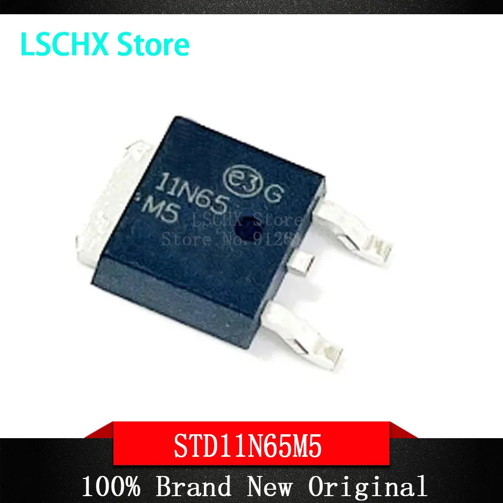 STD11N65M5 N-Channel MOSFET TO-252 – 10 Pack | 11N65M5 Power MOSFET Pack Axl