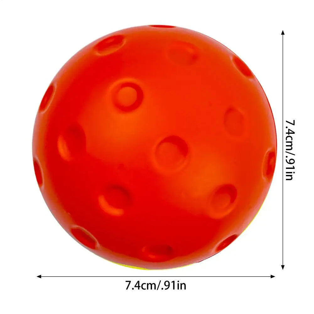 Silent PU Foam Pickleball Training Ball – Indoor Practice Pickleball Training Ball Axl Red