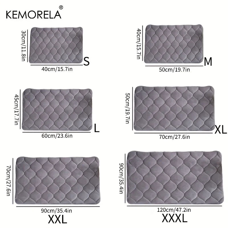 Extra Large Washable Winter Dog Bed – Non-Slip Pet Crate Mat Pet Bed Mat Axl