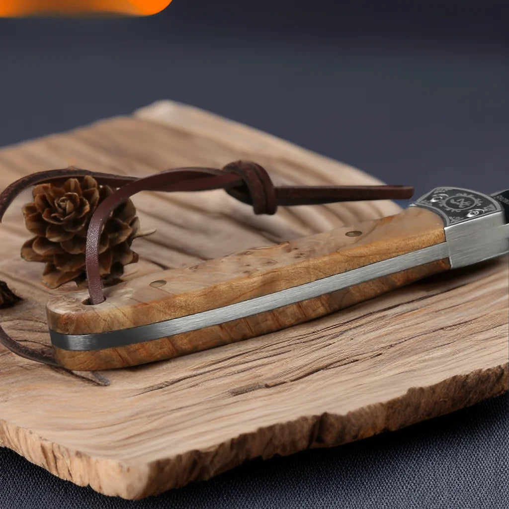 Utility Kitchen Knife – Pakka Wood Handle & Mirror Polish Utility Kitchen Knife Axl