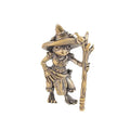 Vintage Brass Frog Wizard Statue | Desktop Figurine Ornament Desktop Figurine Ornament Axl A
