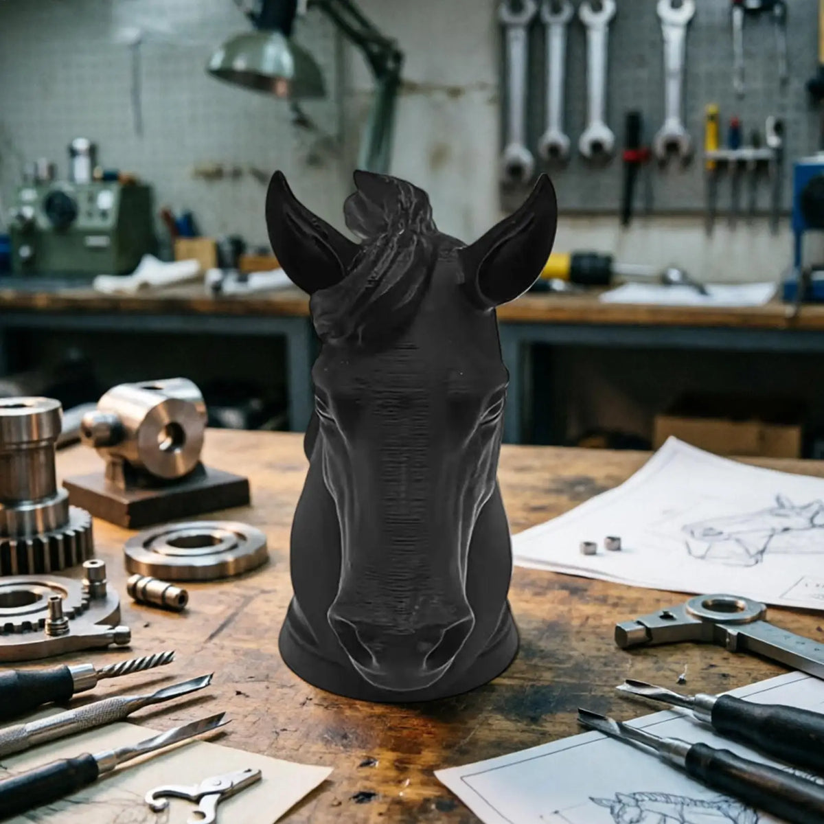 3D Horse Head Trailer Hitch Ball Cover – Anti-Rust Tow Cap Hitch Ball Cover Axl