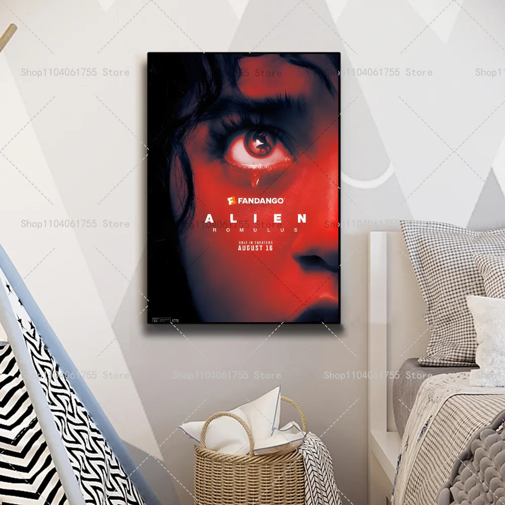 Alien Romulus 2024 Movie Poster | Self-Adhesive Wall Art Movie Wall Poster Axl