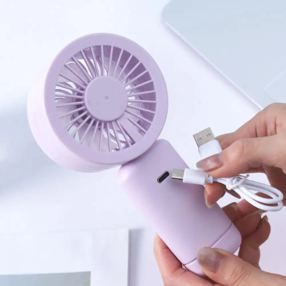 Digital Display Mini USB Rechargeable Portable Fan – Compact Portable Mini Fan Axl