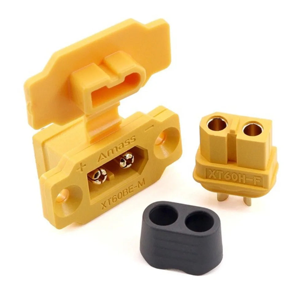 Amass XT60BE-M-F Connector Set – RC FPV ESC Plug with Cover RC Connector Set Axl