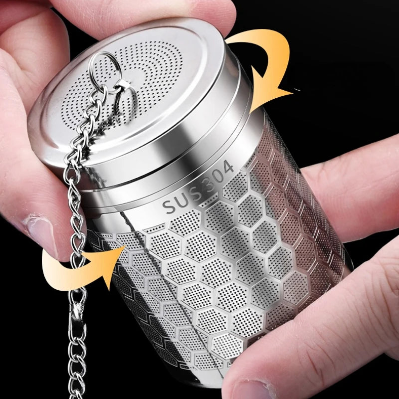 Stainless Steel Ultra Fine Mesh Tea Infuser with Chain Hook Tea Infuser Axl