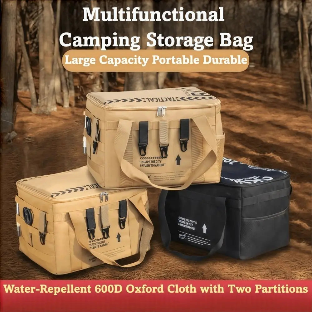 Foldable Camping Storage Bag – Large Waterproof Organizer Camping Storage Bag Axl