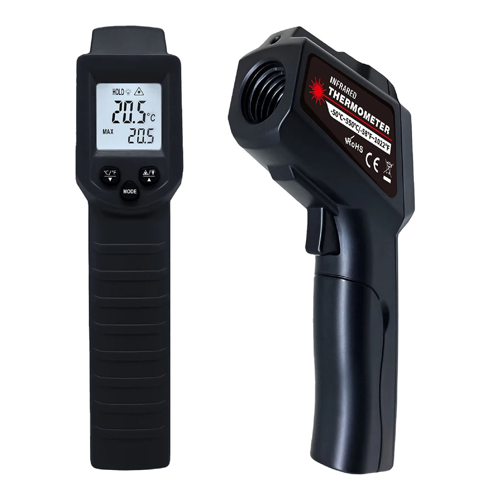 Digital Infrared Thermometer Gun | Non-Contact -50~380°C LCD Infrared Thermometer Gun Axl black
