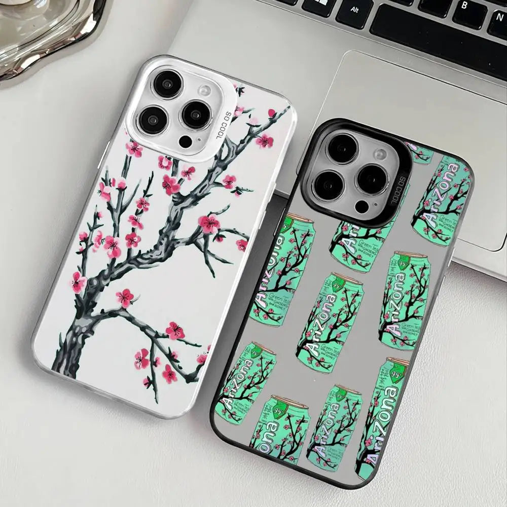 Vaporwave Arizona Tea iPhone Case | Anti-Scratch Plating Cover iPhone Phone Case Axl