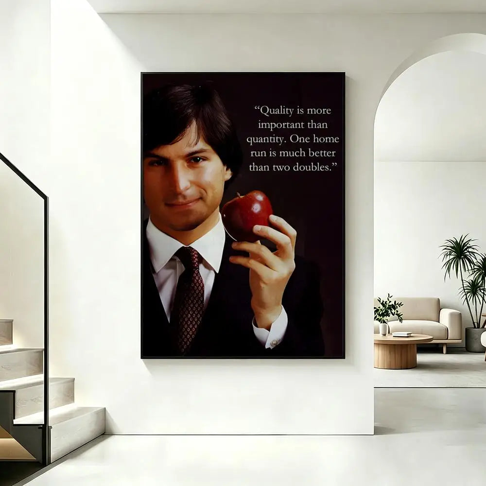 Steve Jobs Quote Poster – HD Waterproof Sticky Wall Art Decor Wall Art Poster Axl