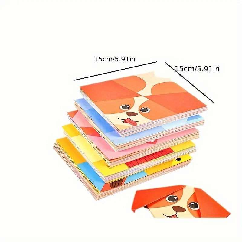 Origami Fun Kit – Guiding Book & 54 Sheets Beginner Craft Origami Craft Kit Axl