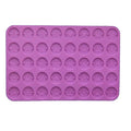 Alphabet & Number Round Disc Silicone Mold for Resin Jewelry Resin Craft Mold Axl Double-Hole