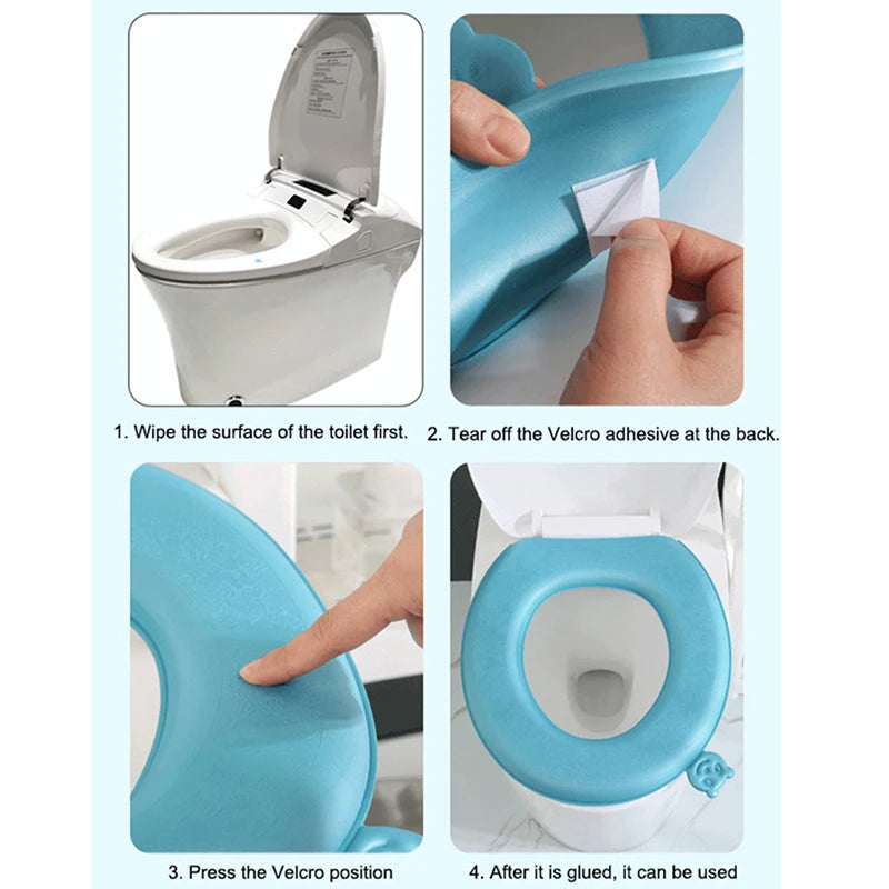 EVA Waterproof Toilet Seat Cover – Thickened Cushion, 4 Colors Toilet Seat Cover Axl