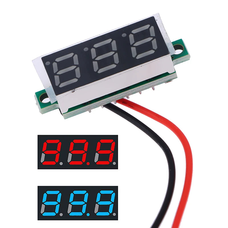 DC 2.4–40V Mini LED Digital Voltmeter – 0.28" Panel Tester LED Digital Voltmeter Axl
