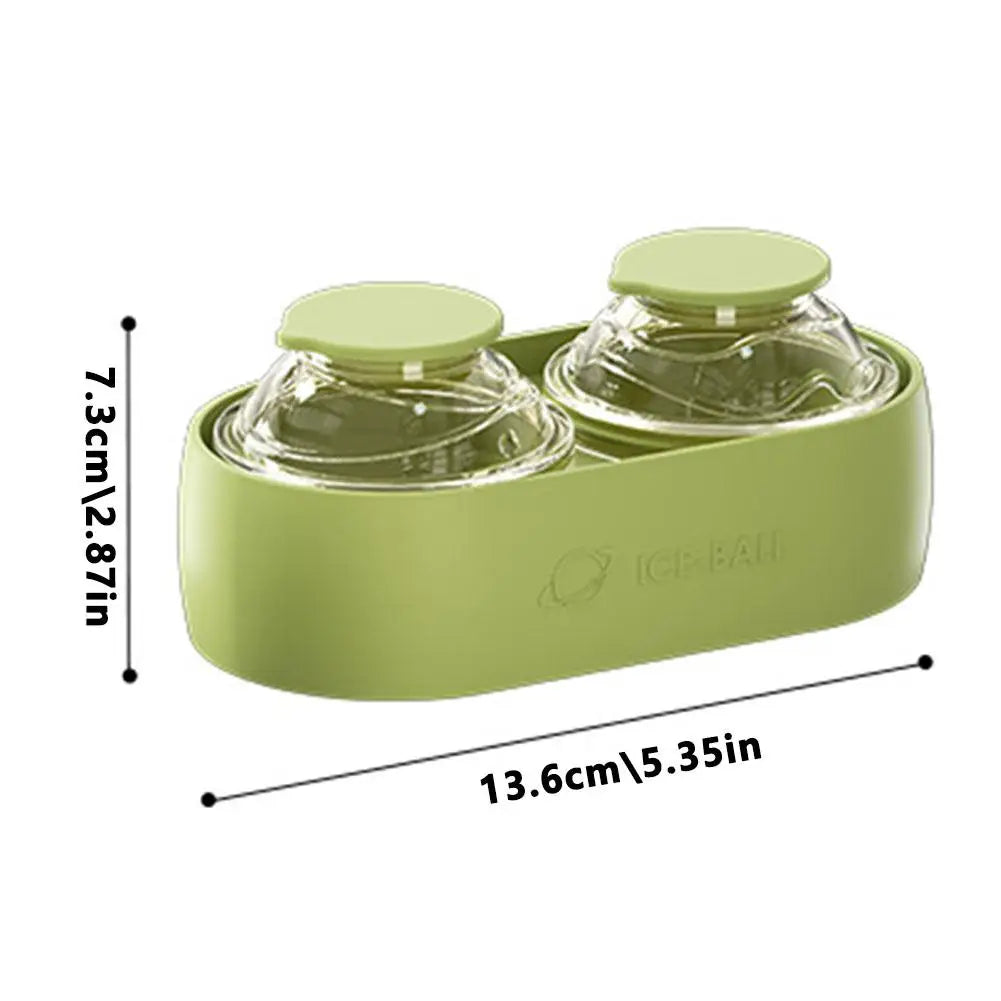 Moon Texture Silicone Ice Ball Mold – 2 Large Sphere Cavities Silicone Ice Mold Axl