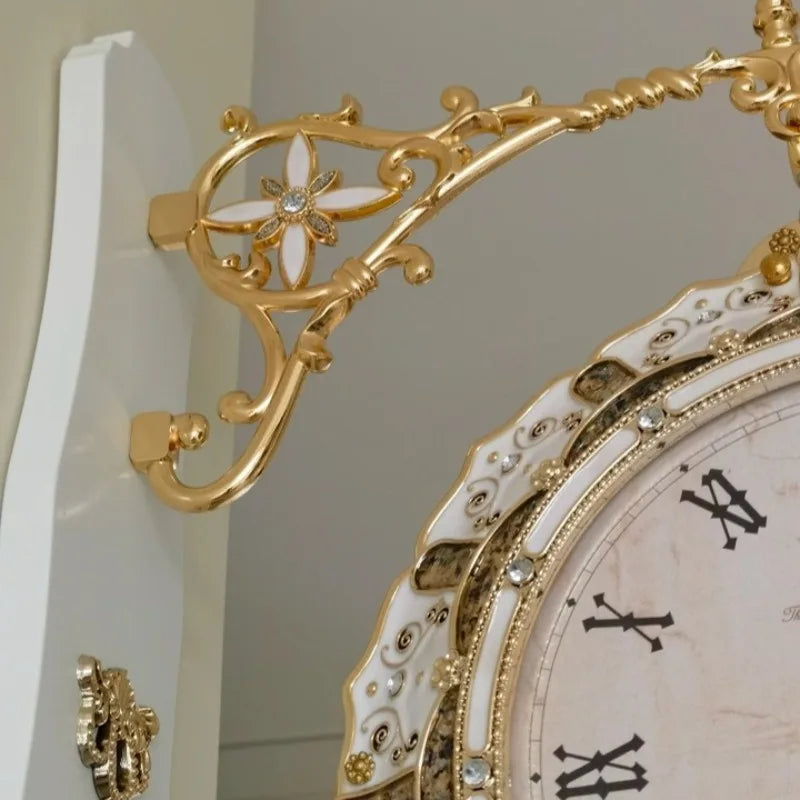 Double-Sided Silent Wall Clock – Modern Luxury Living Room Decorative Wall Clock Axl