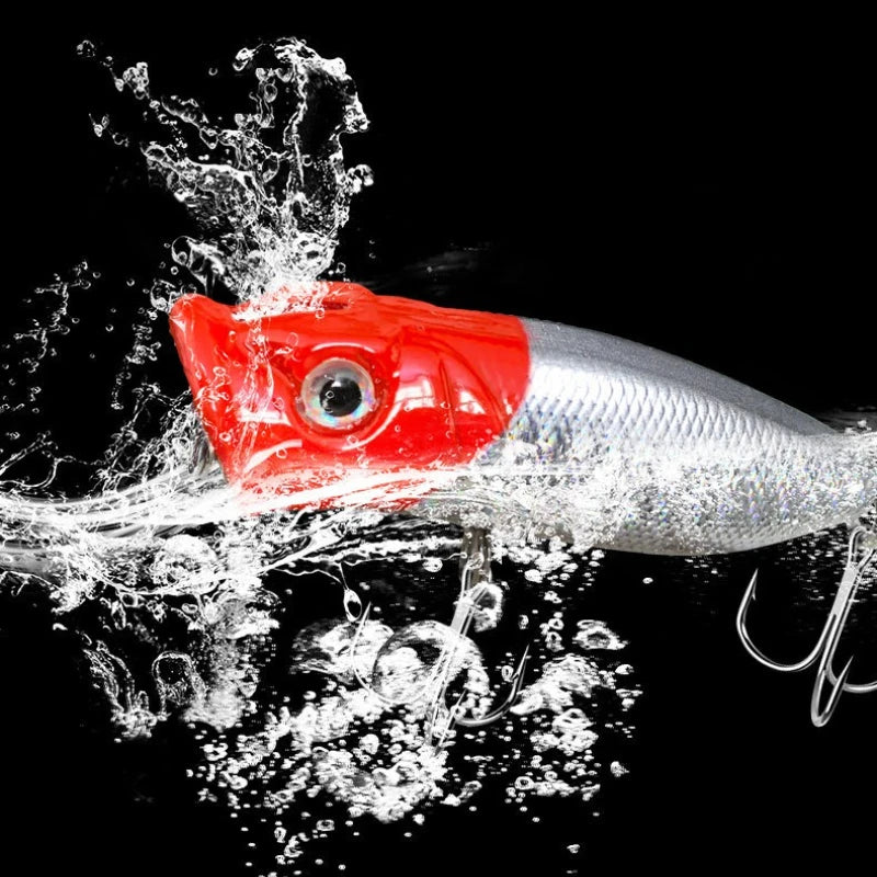 9cm 12g Floating Popper Lure – Freshwater & Saltwater Hard Bait Fishing Popper Lure Axl