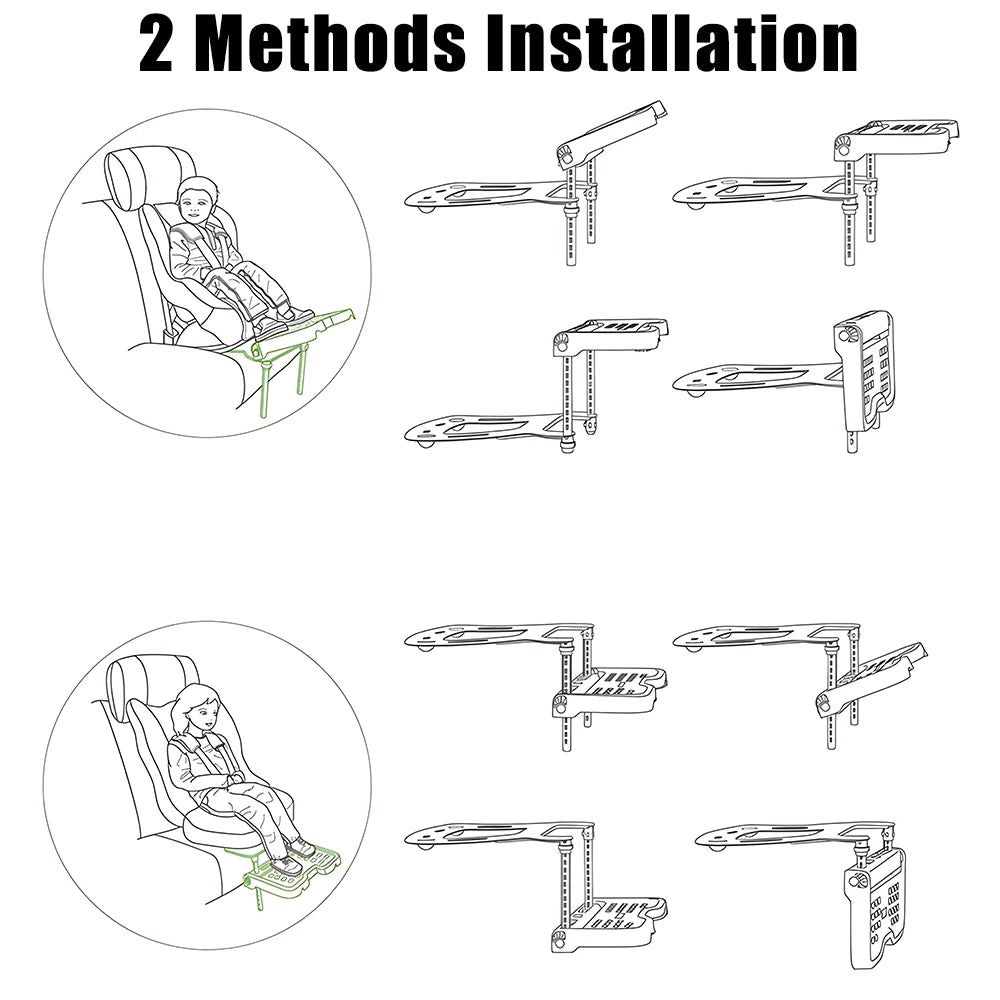 Foldable Baby Car Seat Footrest – Universal Child Foot Pedal Car Seat Footrest Axl