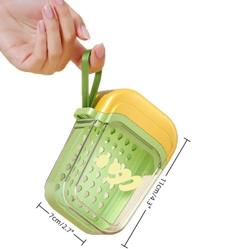 Portable Travel Soap Dish – Waterproof Leakproof Box with Drain Tray Travel Soap Dish Axl