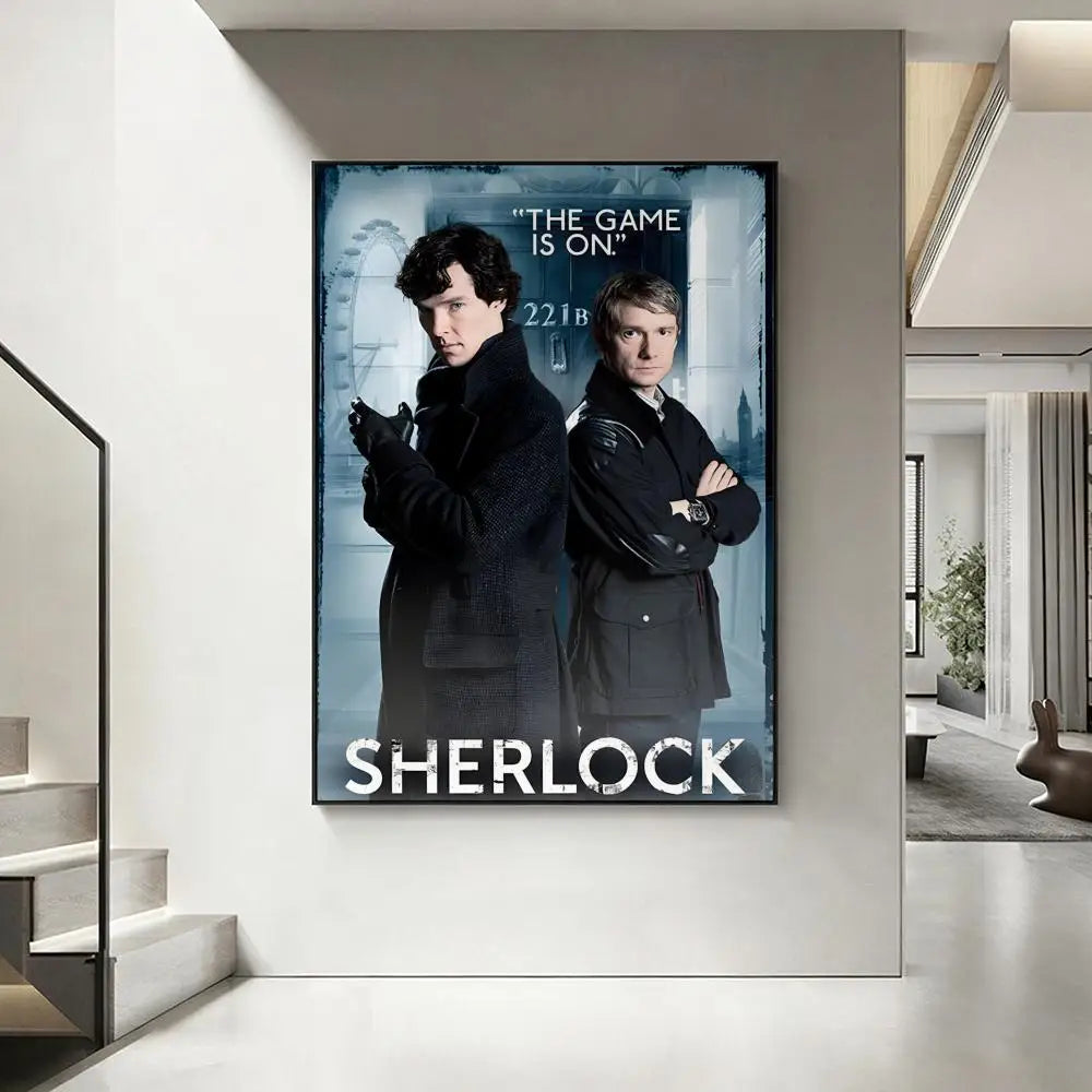 Sherlock Holmes HD Wall Poster – Waterproof Sticky Art Print Wall Art Poster Axl White1 15X20cmNoframe