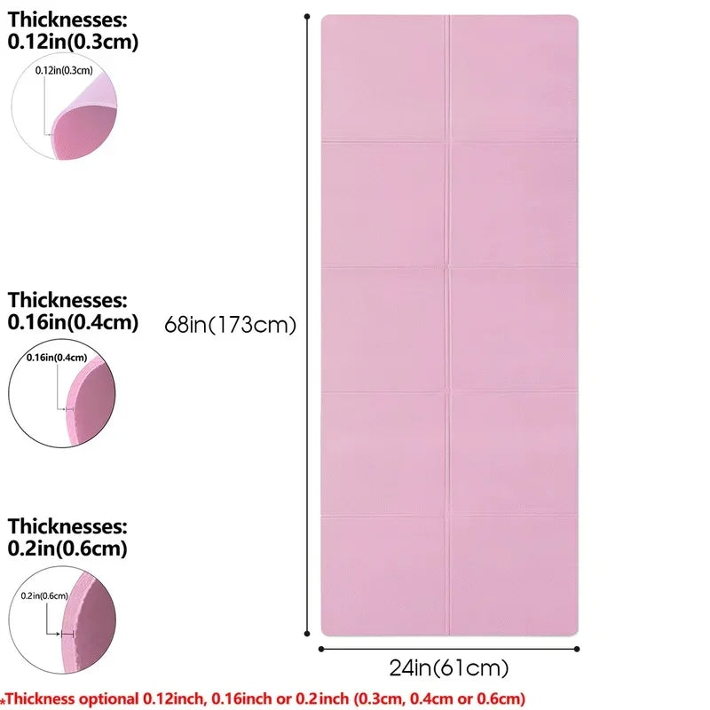4mm Anti-Slip EVA Yoga Mat – Portable Pilates & Gym Mat Yoga Mat Axl