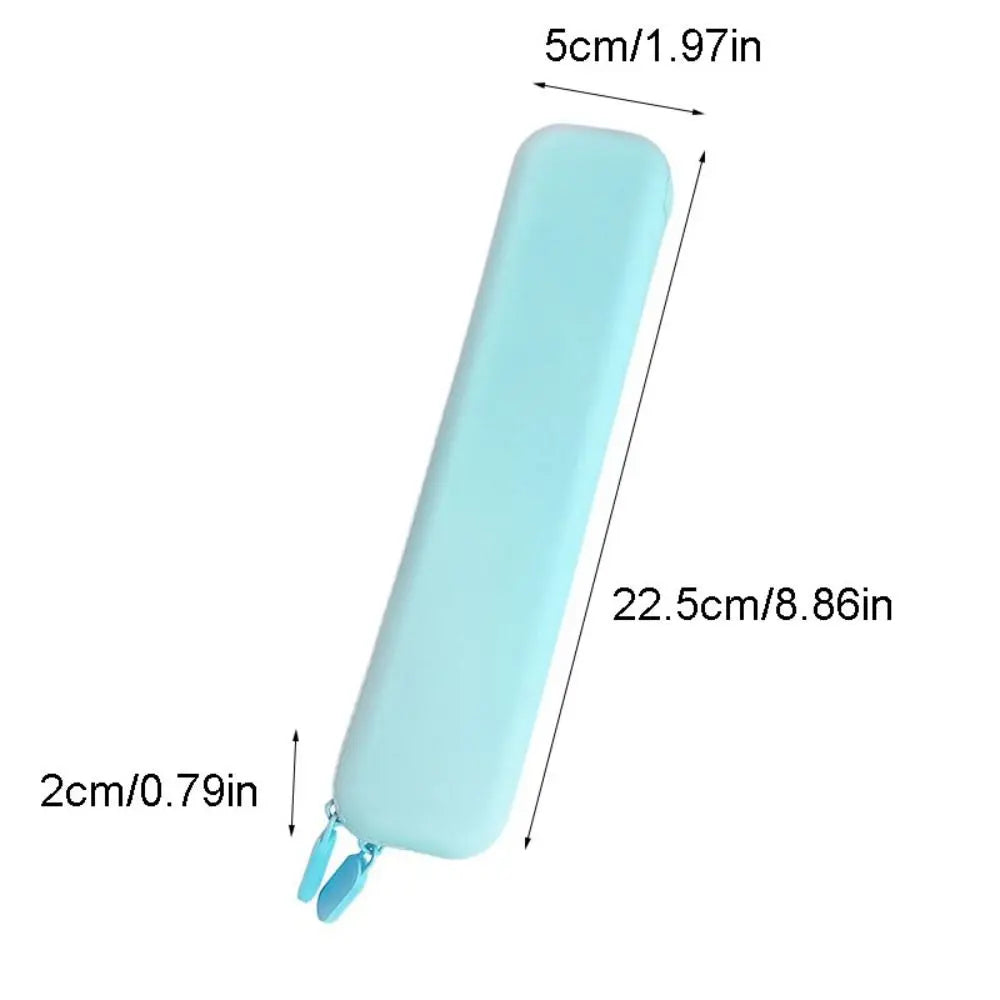 Silicone Pencil Case Macaron Colors – Zipper Pen Bag Silicone Pencil Case Axl
