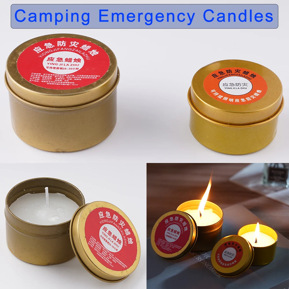 Windproof Smokeless Emergency Candles for Camping & Survival Emergency Candles Axl