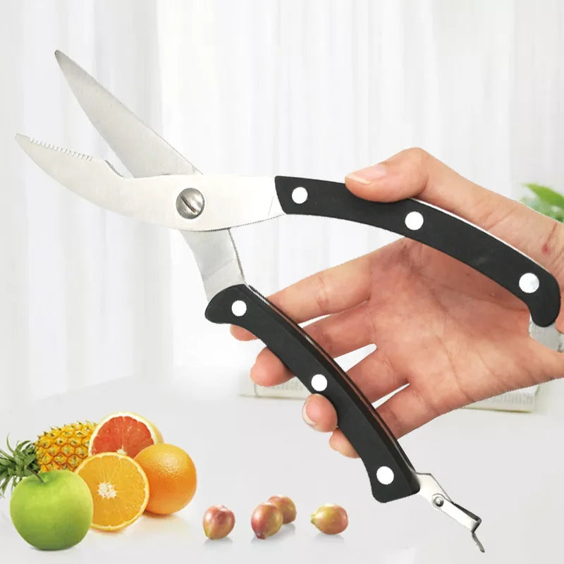 Heavy-Duty Stainless Steel Kitchen Shears | Chicken Bone Scissors Kitchen Shears Axl