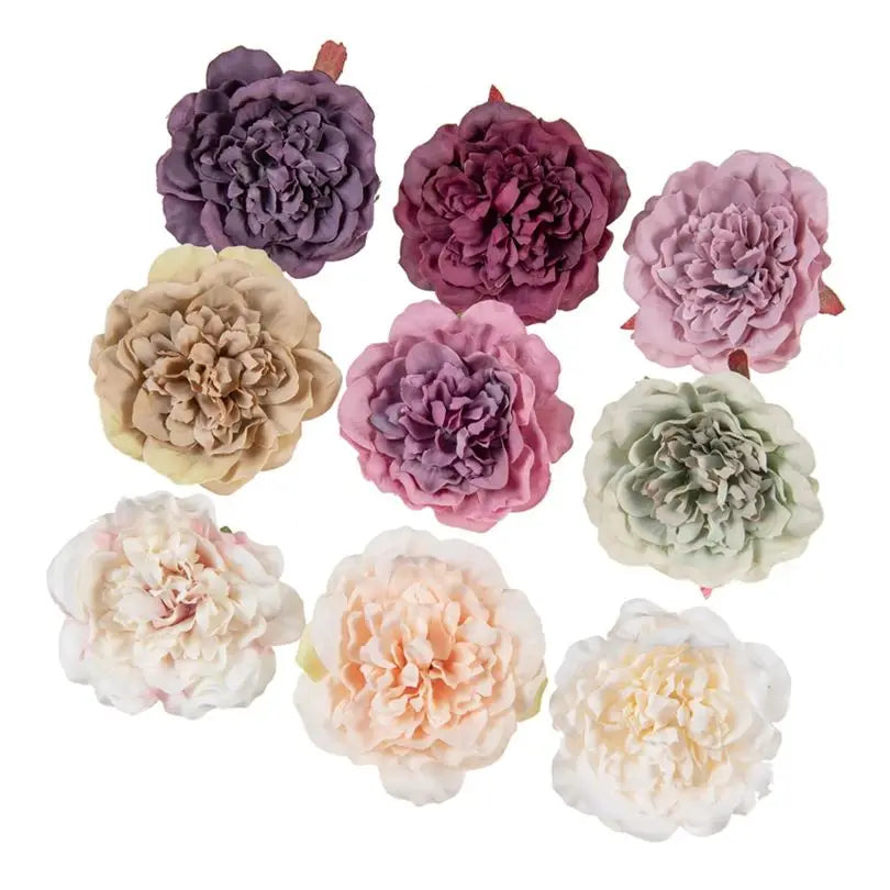 Silk Dahlia Peony Artificial Flowers 5/10 Pcs – Wedding Decor Artificial Flowers Axl MULTI 5pieces