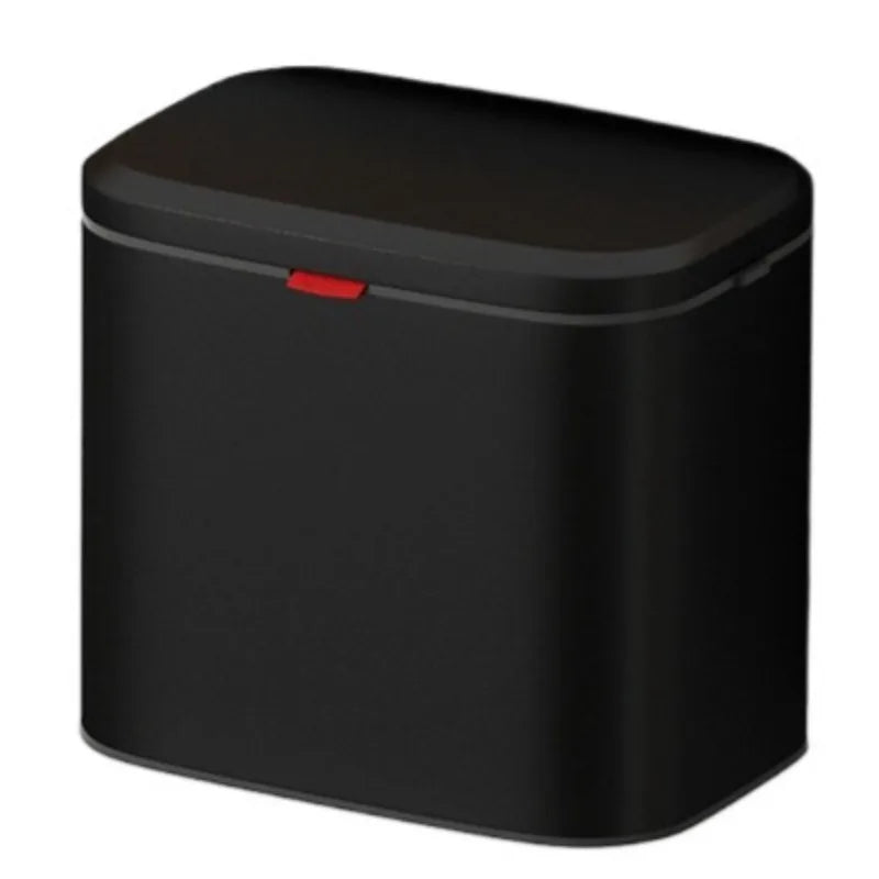 Wall Mounted Stainless Steel Trash Can with Lid – 8L Wall Mounted Trash Can Axl 4L-Black
