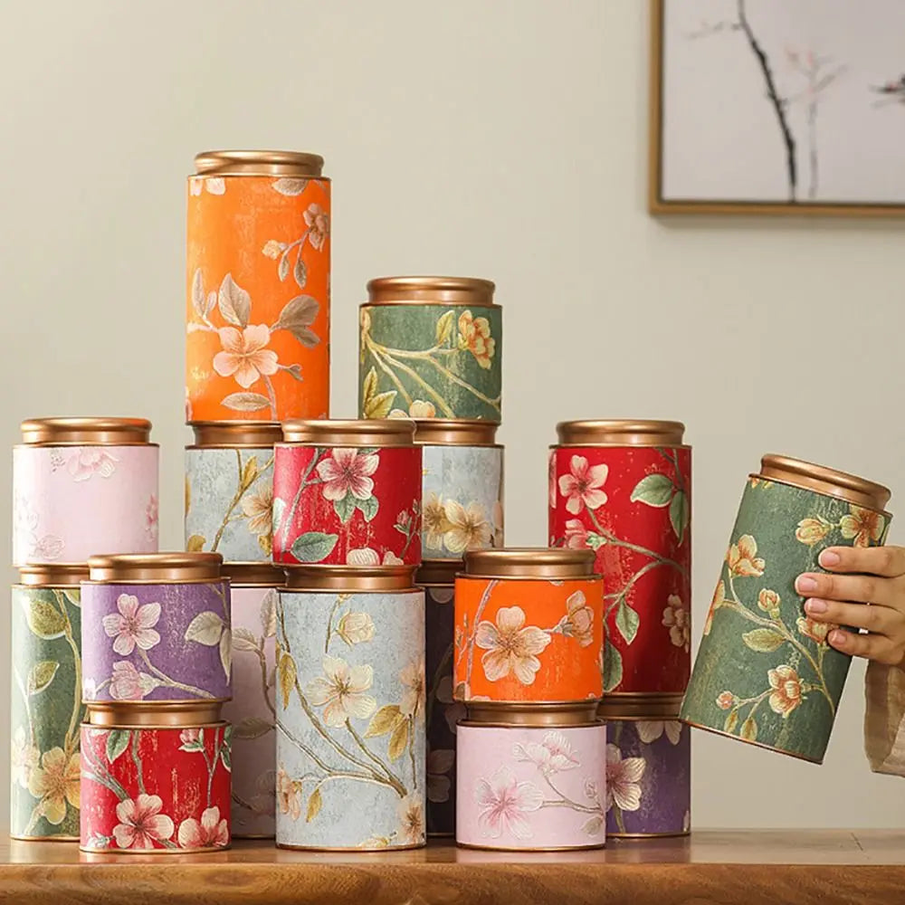 Tinplate Tea Storage Tin Can – Airtight Sealed Jar 10 & 19cm Tea Storage Tin Axl