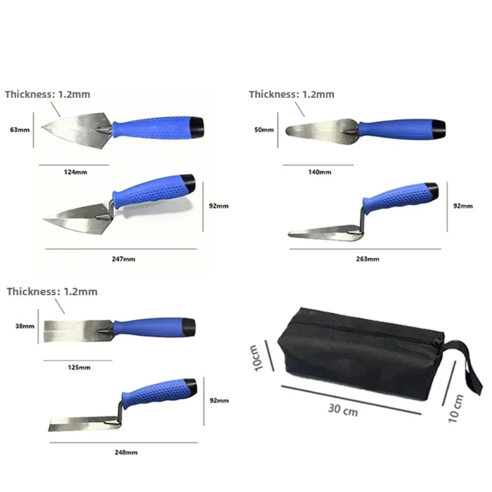 3-Piece Plastering Trowel Set – Finishing & Masonry Tools Plastering Trowel Set Axl