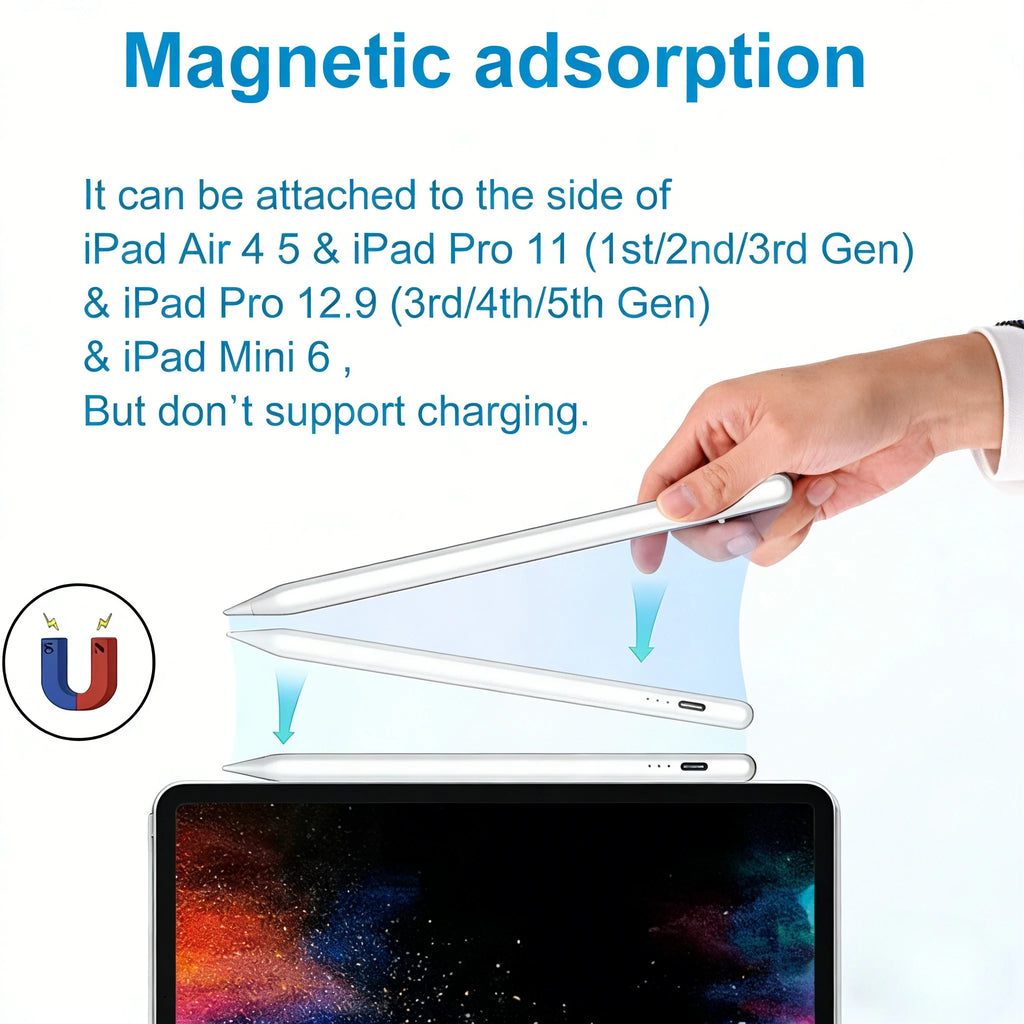 iPad Stylus Pen – Palm Rejection, Tilt & Fast Charge | 2018–2022 iPad Stylus Pen Axl