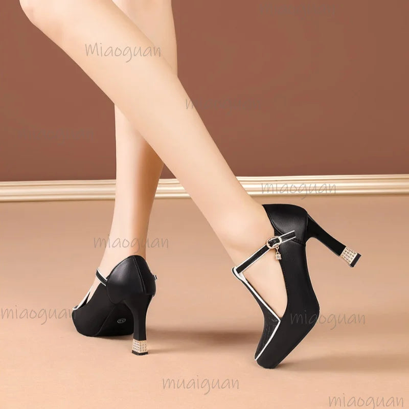 Hollow Out Women's High Heel Sandals – Ankle Buckle Strap Pumps Stiletto Heel Sandals Axl