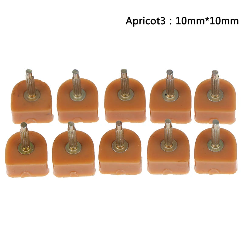 10 Pcs High Heel Shoe Repair Tips – TPU Replacement Lift Taps Heel Repair Tips Axl 10mmx10mm Apricot