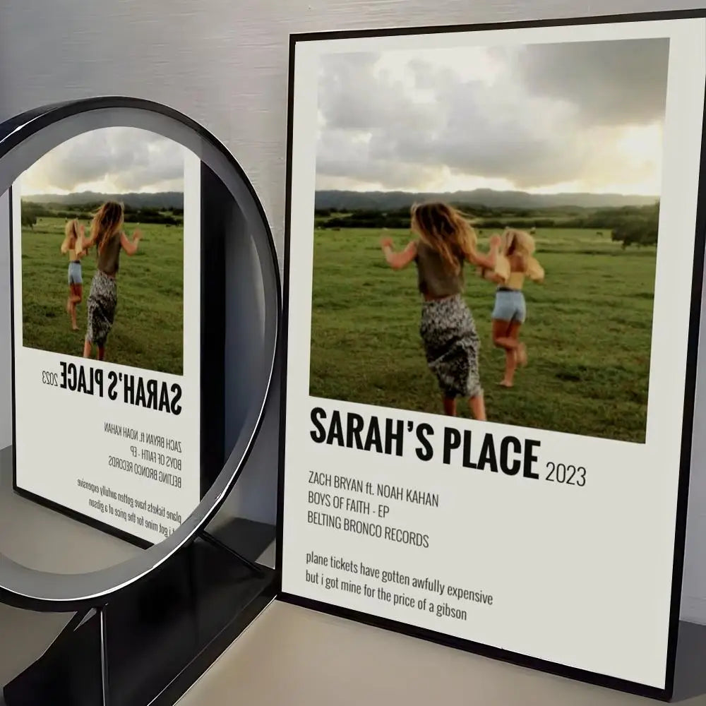 Zach Bryan Self-Adhesive Poster Sticker | Modern Wall Art Wall Art Sticker Axl Black13 21X30cmNoframe