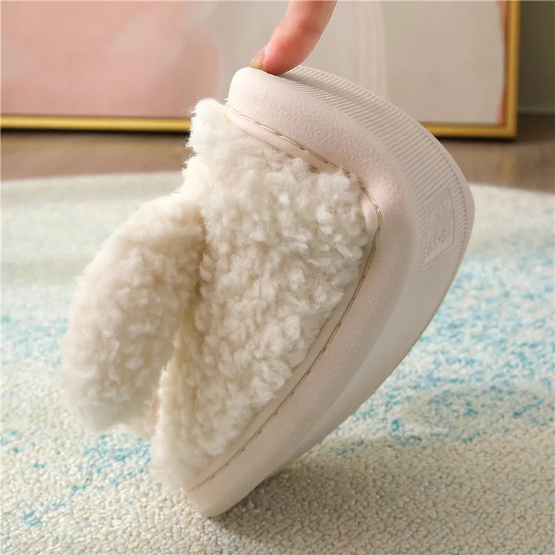Cute Dog Plush Slippers Women – Warm Non-Slip Furry Indoor Women's Plush Slippers Axl