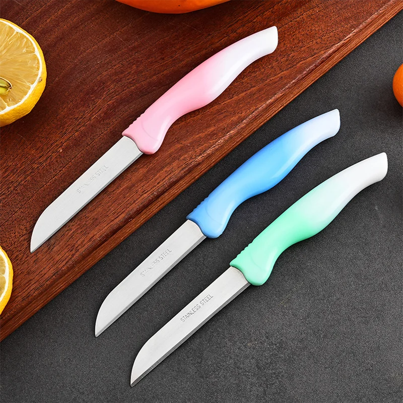 Gradient 4-Color Paring Knife Set with Blade Sleeves Paring Knife Set Axl
