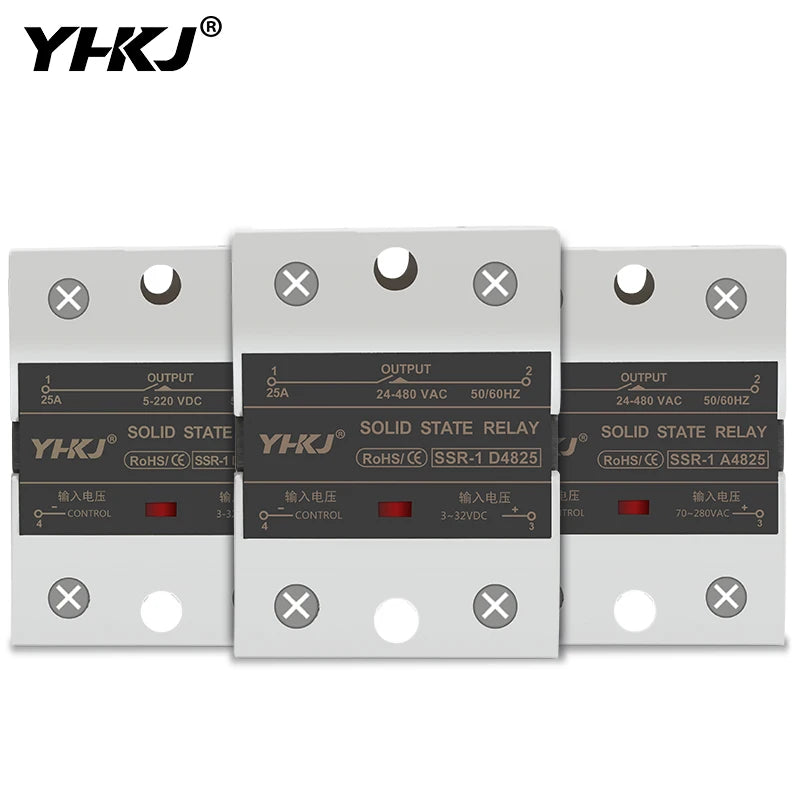Solid State Relay 10A–120A DC-AC AC-AC DC-DC SSR | 24-480VAC Solid State Relay Axl