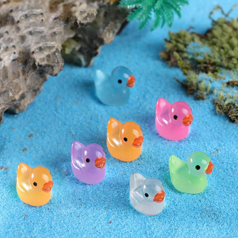 Mini Yellow Duck Figurines 50/100 Pcs – Resin Miniature Decor Miniature Figurines Axl