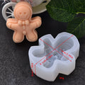 Gingerbread Man Silicone Mold – DIY Candle & Cake Craft Silicone Craft Mold Axl 1pcs