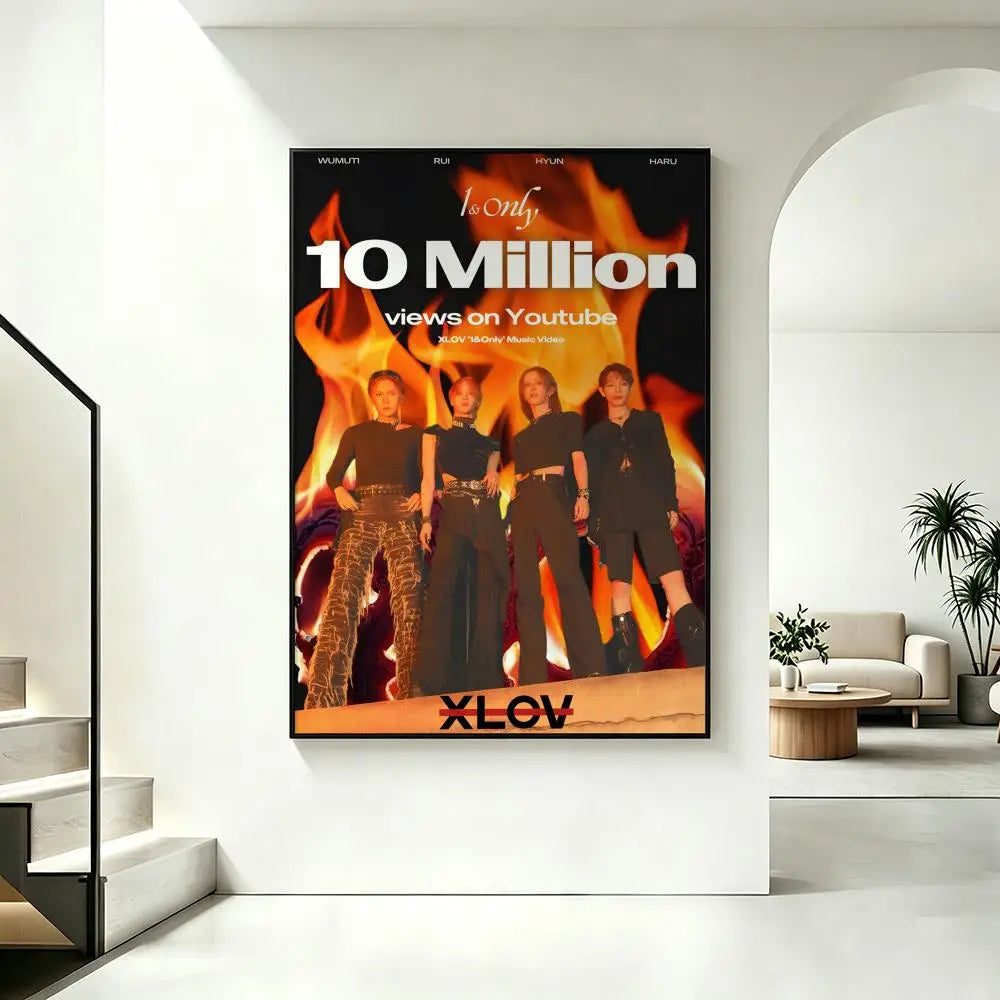 Singer X-XLov HD Art Poster | Waterproof Sticky Wall Decor Wall Art Poster Axl