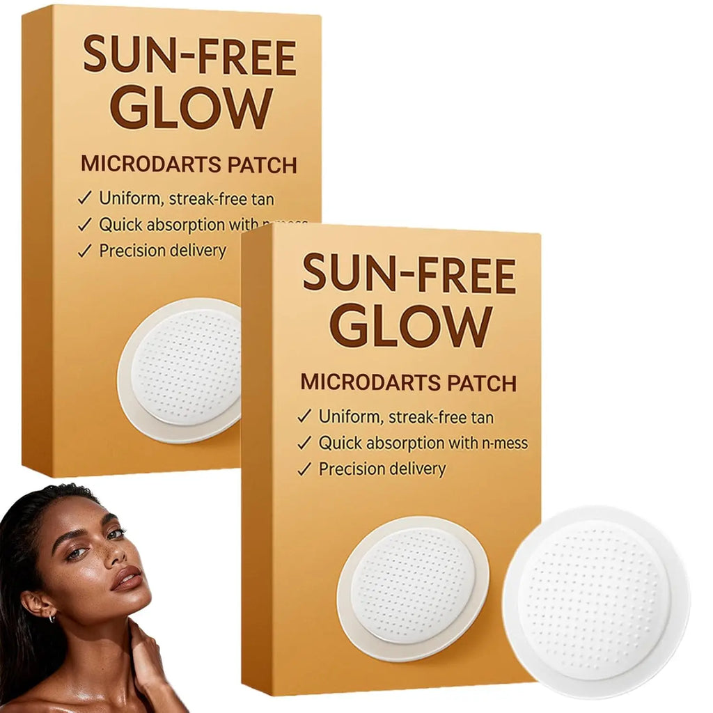 Sun Free Glow Microdart Tanning Patches – 10 Pcs for Women Self Tanning Patches Axl 2 boxs