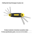 8-in-1 Folding Hex Key Wrench Set – Metric Chrome Vanadium Folding Wrench Set Axl set A China Mainland